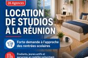 Location de studios à La Réunion : une forte demande à l’approche des rentrées