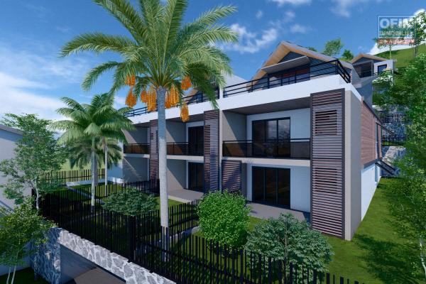 A vendre appartements neufs de type 2 et plus dans une jolie résidence avec vue mer à st gilles les bains.