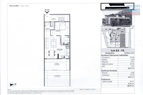 Neuf - T2 - Eligible Loi Pinel / Girardin IS. St Gilles vue
