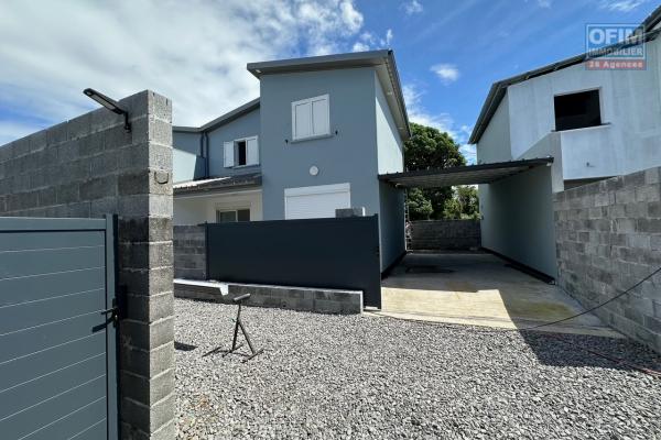 A louer jolie villa neuve Jumelée de type T4 à proximité immédiat du centre ville de Bras-Panon