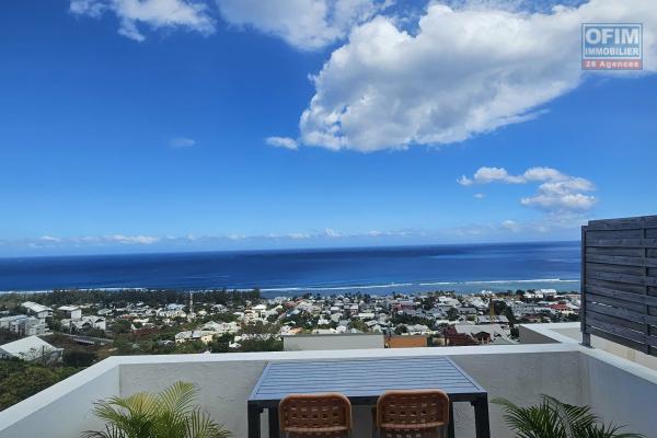 A louer à Saint Leu bel appartement T2 meublé avec vue mer panoramique