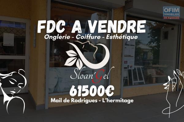 À VENDRE – Fonds de commerce Institut / Onglerie / Coiffure – Sloan’ Gel – L’Hermitage (Saint-Gilles)