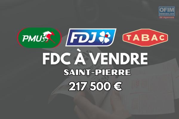 À vendre – 100 % des parts sociales d’un fonds de commerce PMU, FDJ, Tabac, Point chaud – Saint-Pierre – 217 500 €