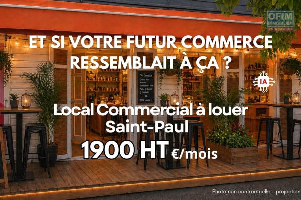 Et si votre futur commerce prenait vie ici ? A louer 1900&euro; HT / mois | Saint-Paul centre ville