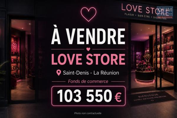 ❤️ À vendre à Saint-Denis centre ville un Love Store / Boutique spécialisée pour adultes de 90 m2. Activité clé en main