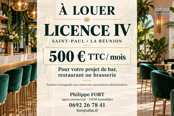 Location Licence IV à Saint-Paul La Réunion | 500 €/mois