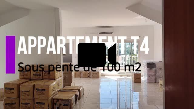 Vente Appartement T4 sous comble de 130m2 à Saint-Denis 974 - Moufia