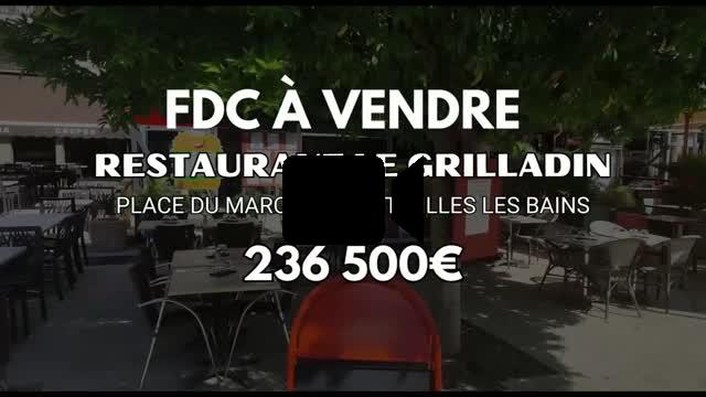 A Vendre Restaurant LE GRILLADIN Place du Marché à Saint-Gilles les Bains | 236 500€