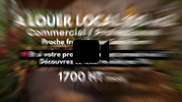 A louer local commercial / professionnel de 100m2 avec Terrasse proche front de mer Saint-Pierre à 1700€ HT
