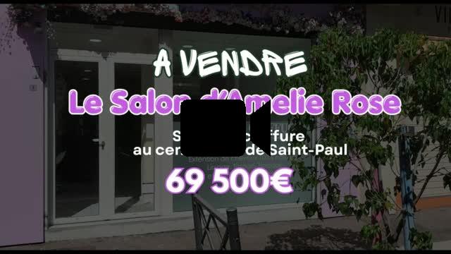 Au cœur du centre-ville de Saint-Paul | Salon de coiffure à vendre au prix de 69 500 €.